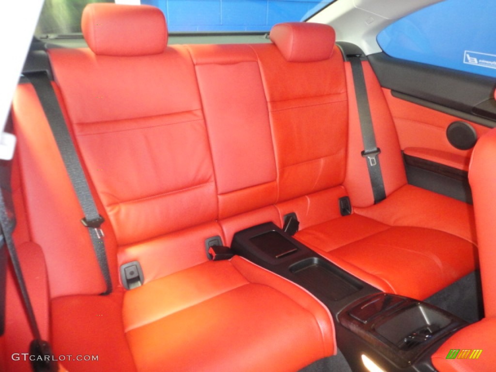 2011 3 Series 335i xDrive Coupe - Titanium Silver Metallic / Coral Red/Black Dakota Leather photo #22