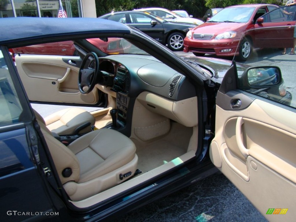 2002 9-3 SE Convertible - Cosmic Blue Metallic / Charcoal Gray photo #10
