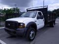 Oxford White - F550 Super Duty XL SuperCab Dump Truck Photo No. 8