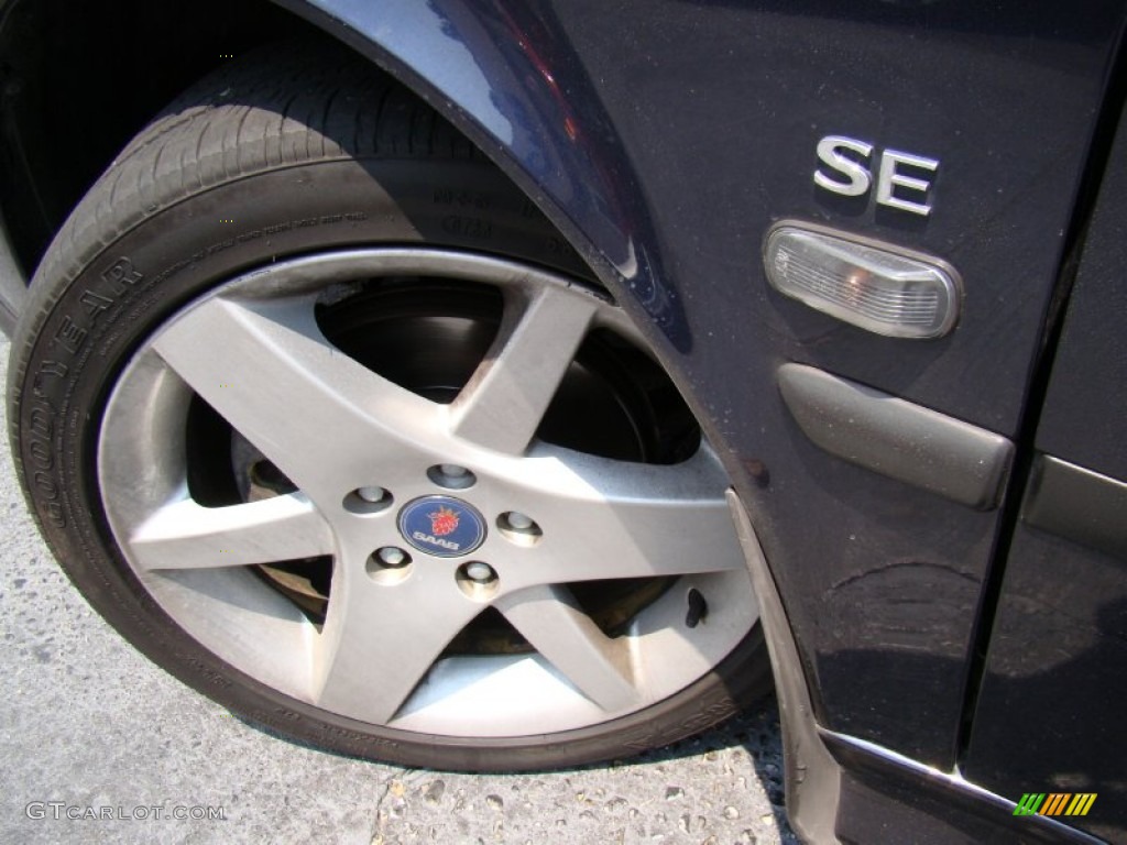 2002 9-3 SE Convertible - Cosmic Blue Metallic / Charcoal Gray photo #30