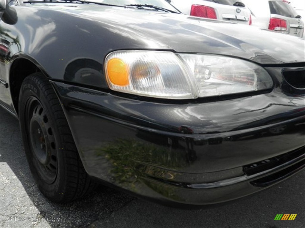 1998 Corolla CE - Satin Black Metallic / Gray photo #2