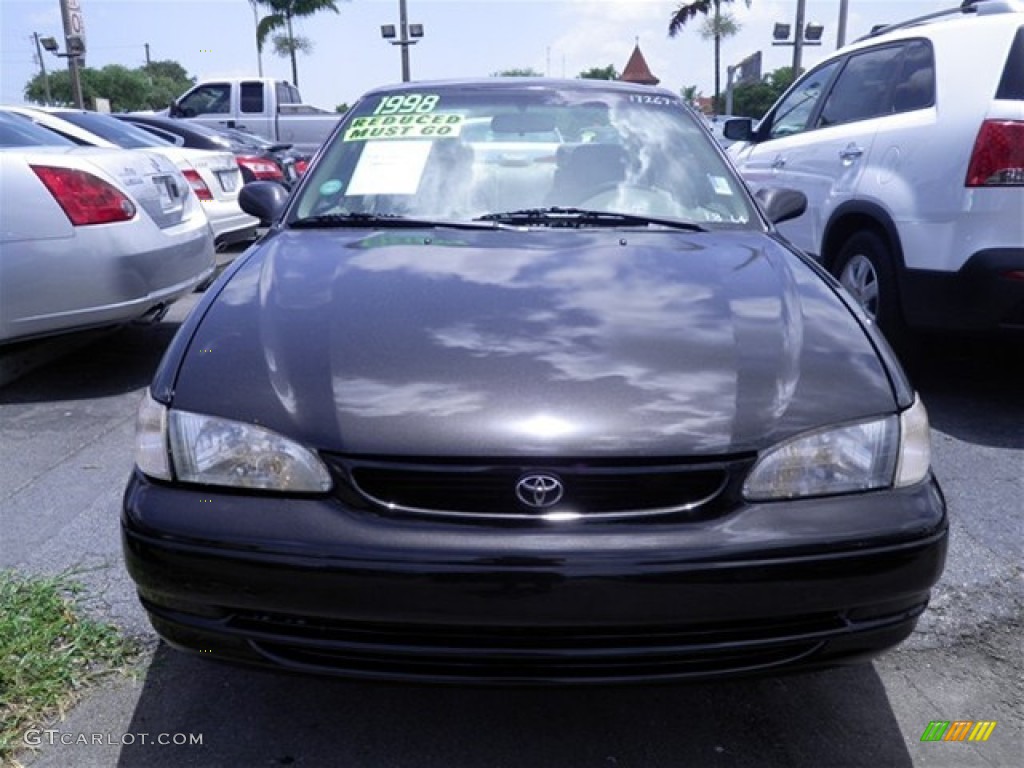 1998 Corolla CE - Satin Black Metallic / Gray photo #6