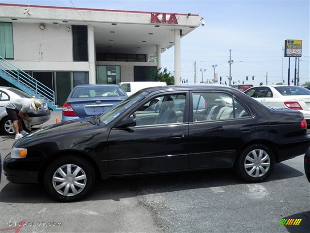 1998 Corolla CE - Satin Black Metallic / Gray photo #10