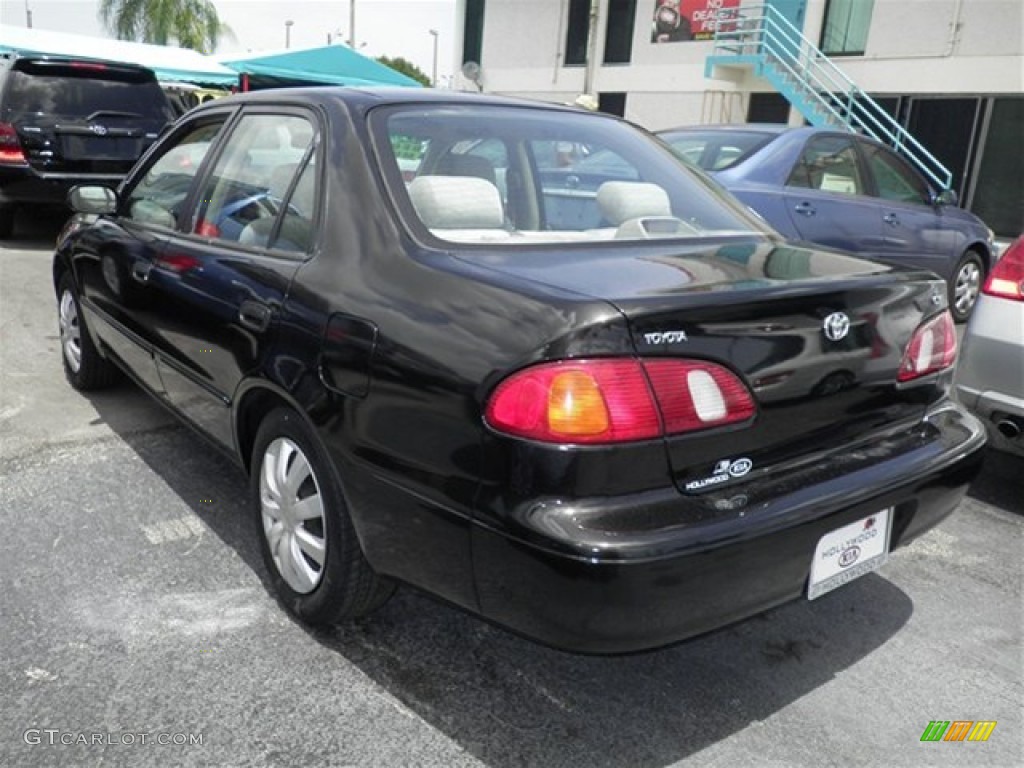 1998 Corolla CE - Satin Black Metallic / Gray photo #11
