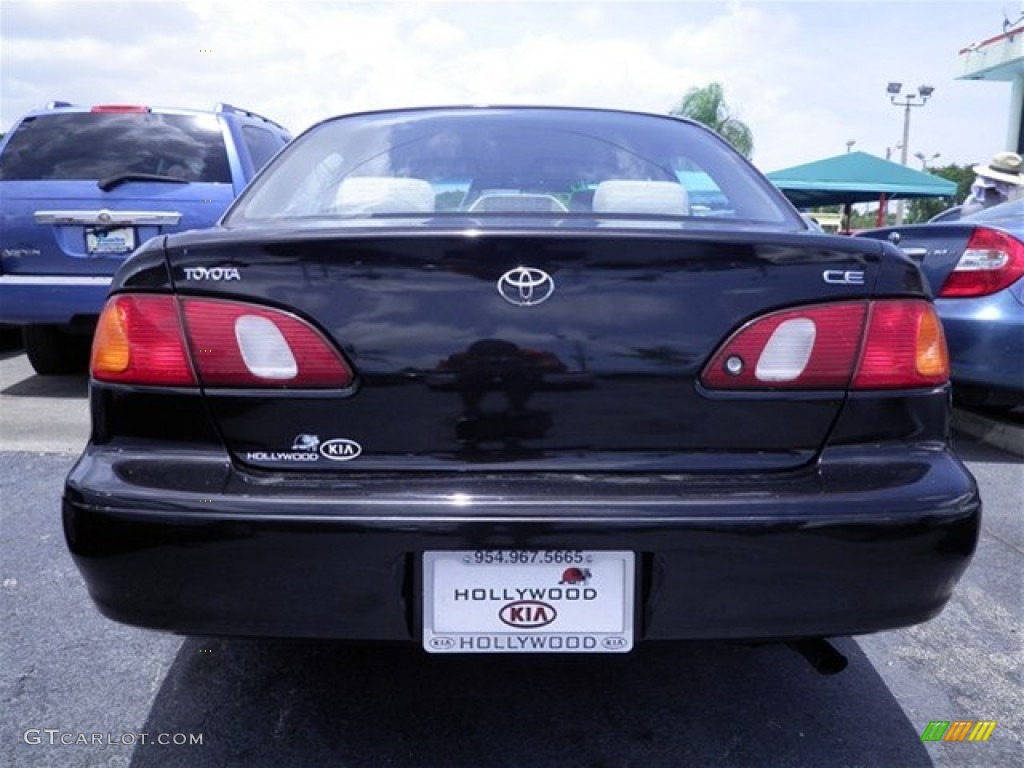 1998 Corolla CE - Satin Black Metallic / Gray photo #14
