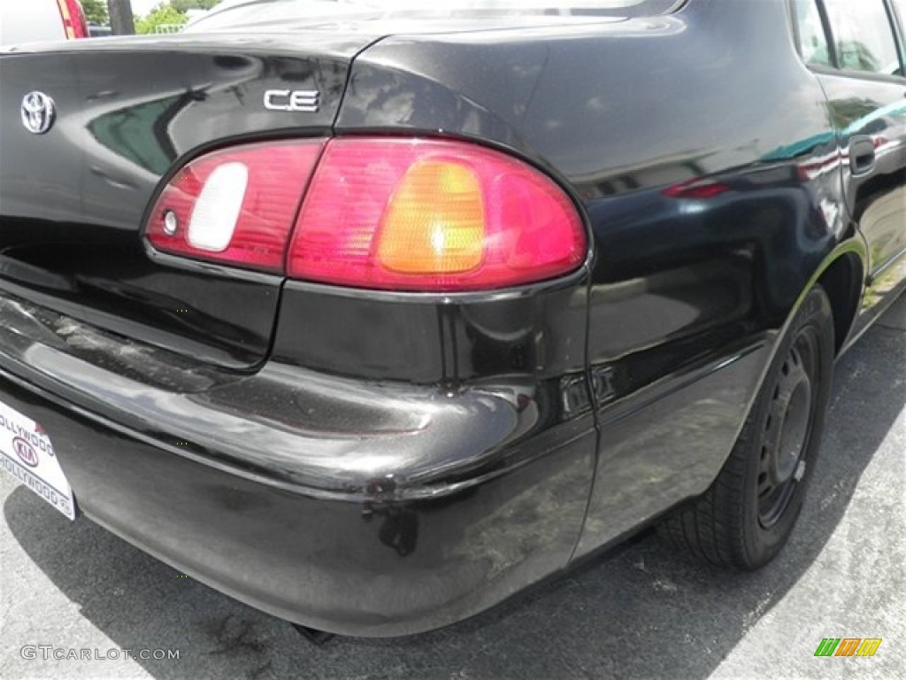 1998 Corolla CE - Satin Black Metallic / Gray photo #18