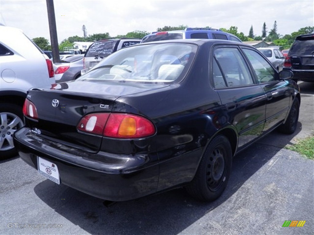 1998 Corolla CE - Satin Black Metallic / Gray photo #19