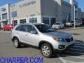 2011 Bright Silver Kia Sorento LX AWD  photo #1