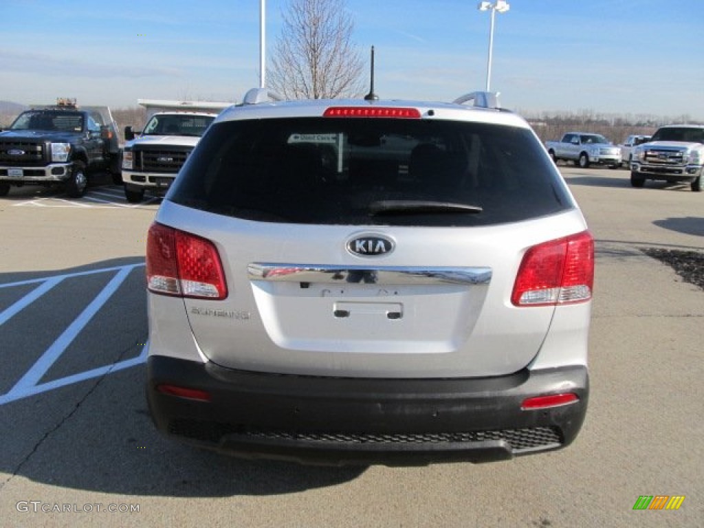 2011 Sorento LX AWD - Bright Silver / Gray photo #7