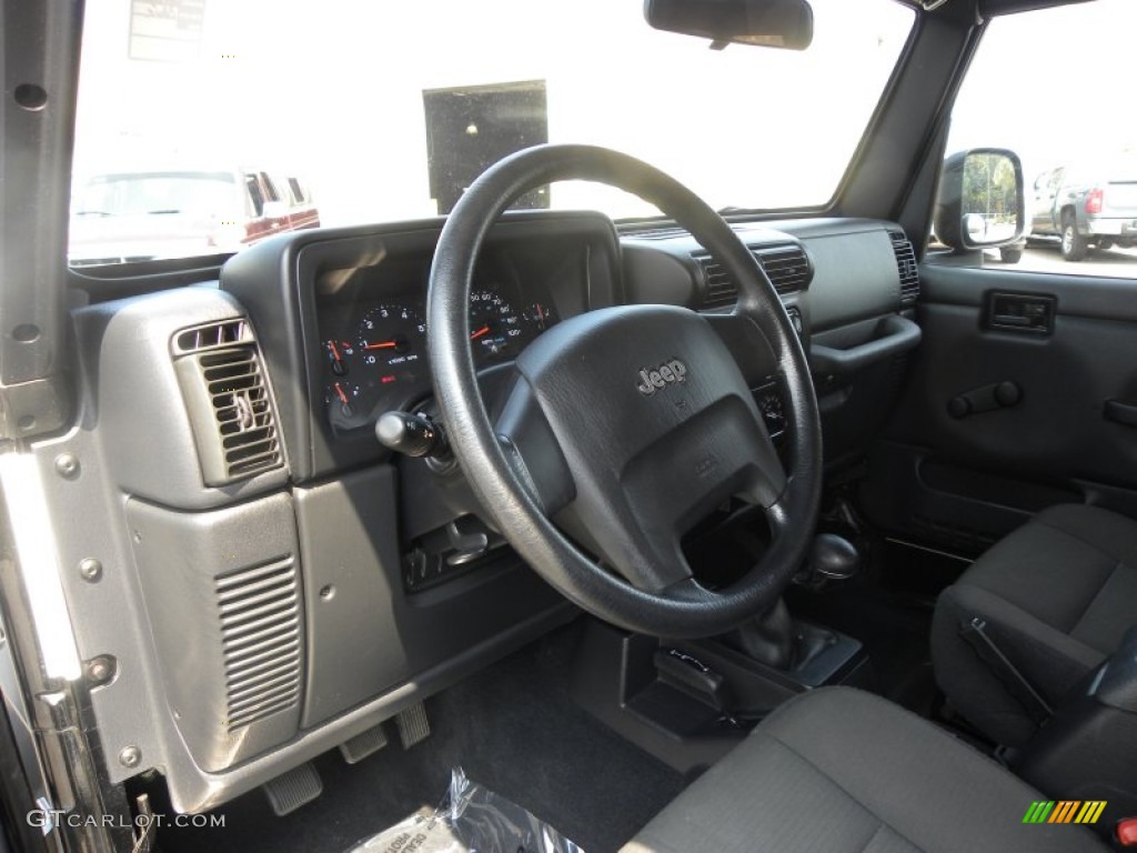 2006 Wrangler Sport 4x4 - Black / Dark Slate Gray photo #3