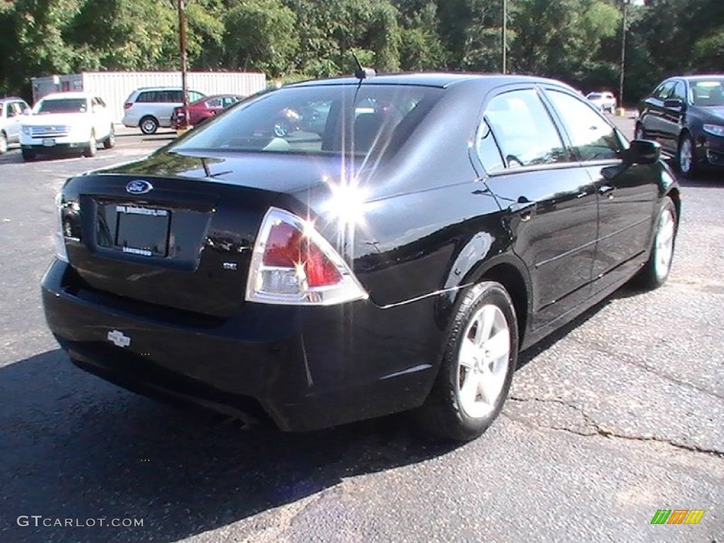 2008 Fusion SE - Black Ebony / Charcoal Black photo #4