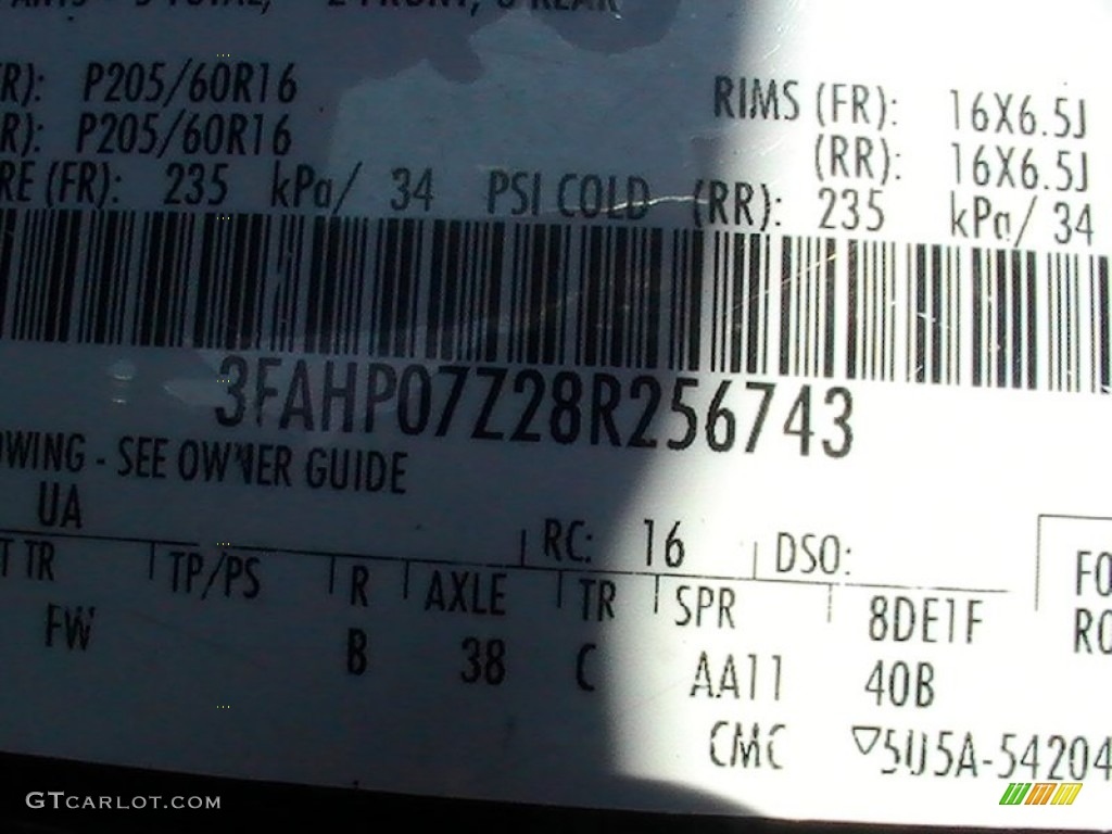 2008 Fusion SE - Black Ebony / Charcoal Black photo #15