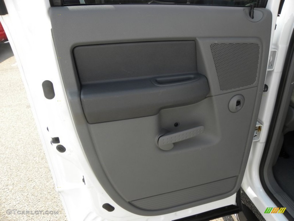 2007 Ram 1500 SLT Quad Cab - Bright White / Medium Slate Gray photo #7