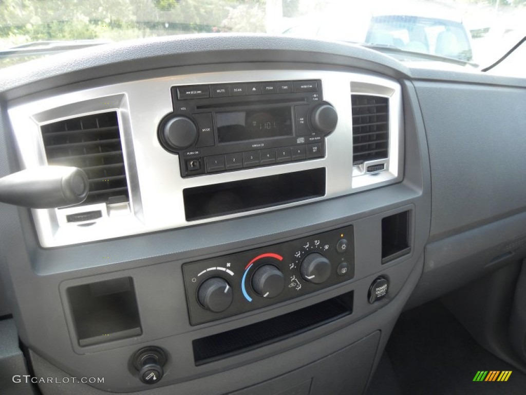 2007 Ram 1500 SLT Quad Cab - Bright White / Medium Slate Gray photo #19