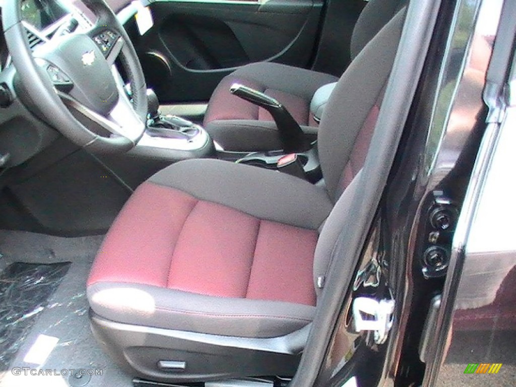 Jet Black/Sport Red Interior 2013 Chevrolet Cruze ECO Photo #69572040