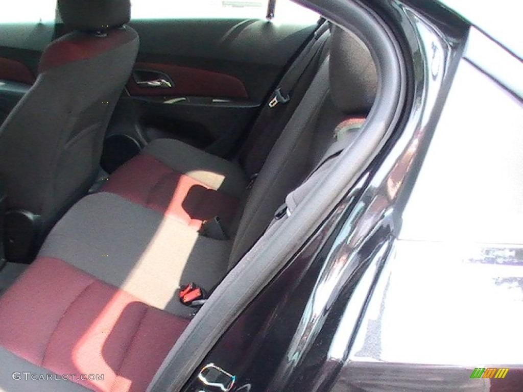 Jet Black/Sport Red Interior 2013 Chevrolet Cruze ECO Photo #69572046
