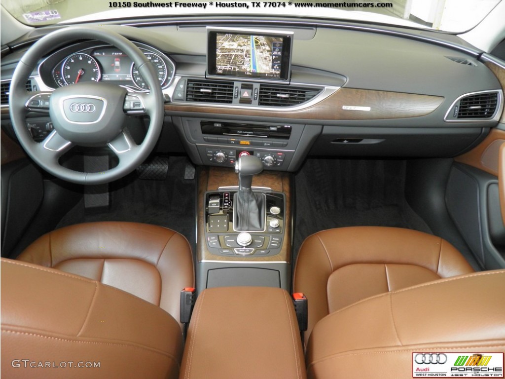 2012 A6 3.0T quattro Sedan - Ibis White / Nougat Brown photo #16
