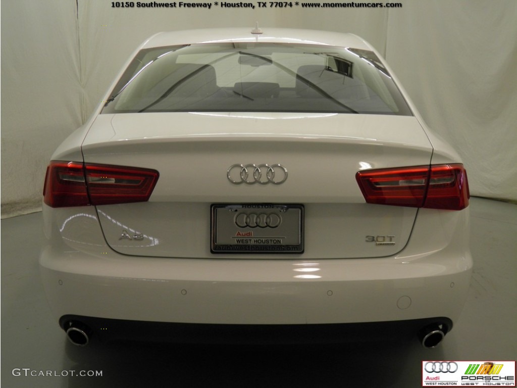 2012 A6 3.0T quattro Sedan - Ibis White / Nougat Brown photo #22