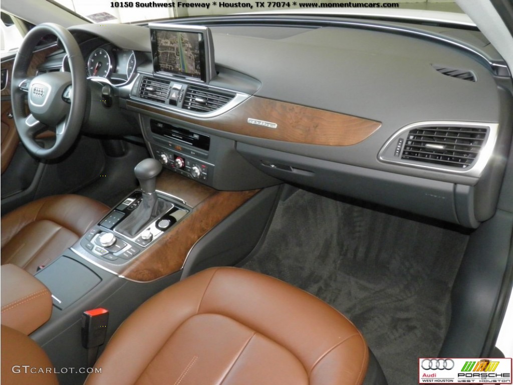 2012 A6 3.0T quattro Sedan - Ibis White / Nougat Brown photo #27