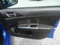 Carbon Black 2011 Subaru Impreza WRX Sedan Door Panel
