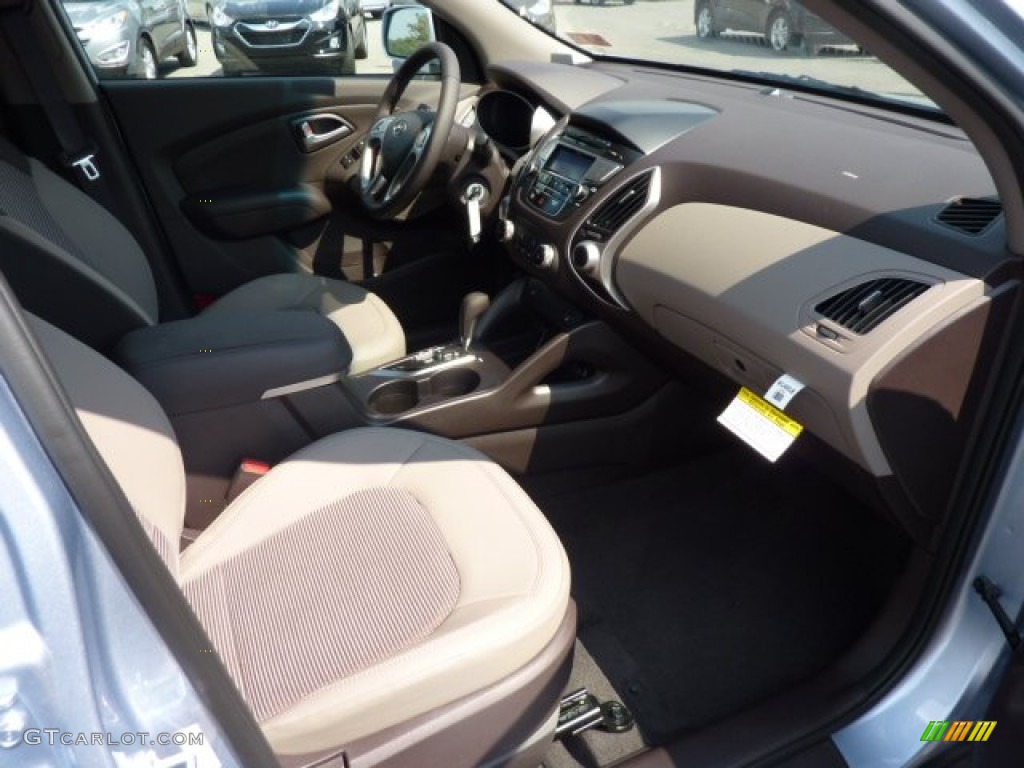 Taupe Interior 2013 Hyundai Tucson GLS AWD Photo #69574101