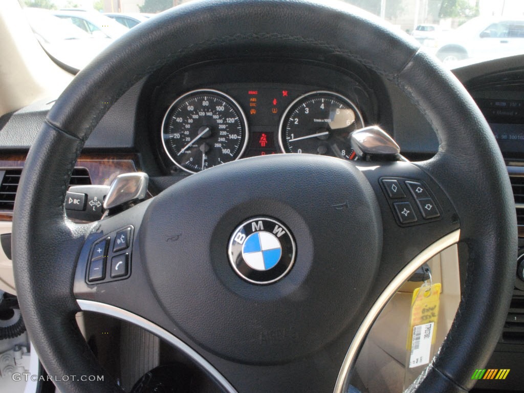 2007 3 Series 335i Coupe - Alpine White / Beige photo #17