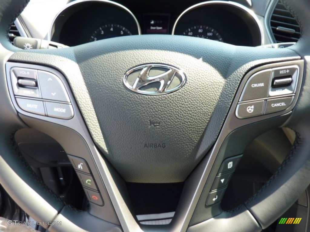 2013 Hyundai Santa Fe Sport AWD Gray Steering Wheel Photo #69574530