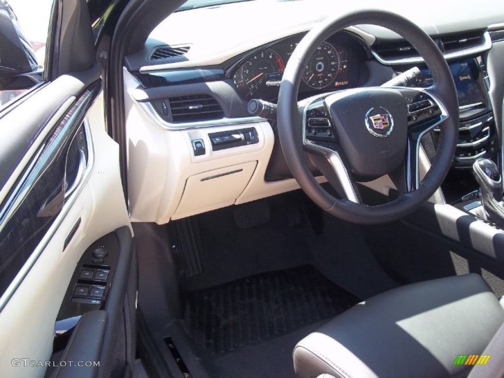 2013 Cadillac XTS Platinum AWD Jet Black/Light Wheat Opus Full Leather Dashboard Photo #69575057