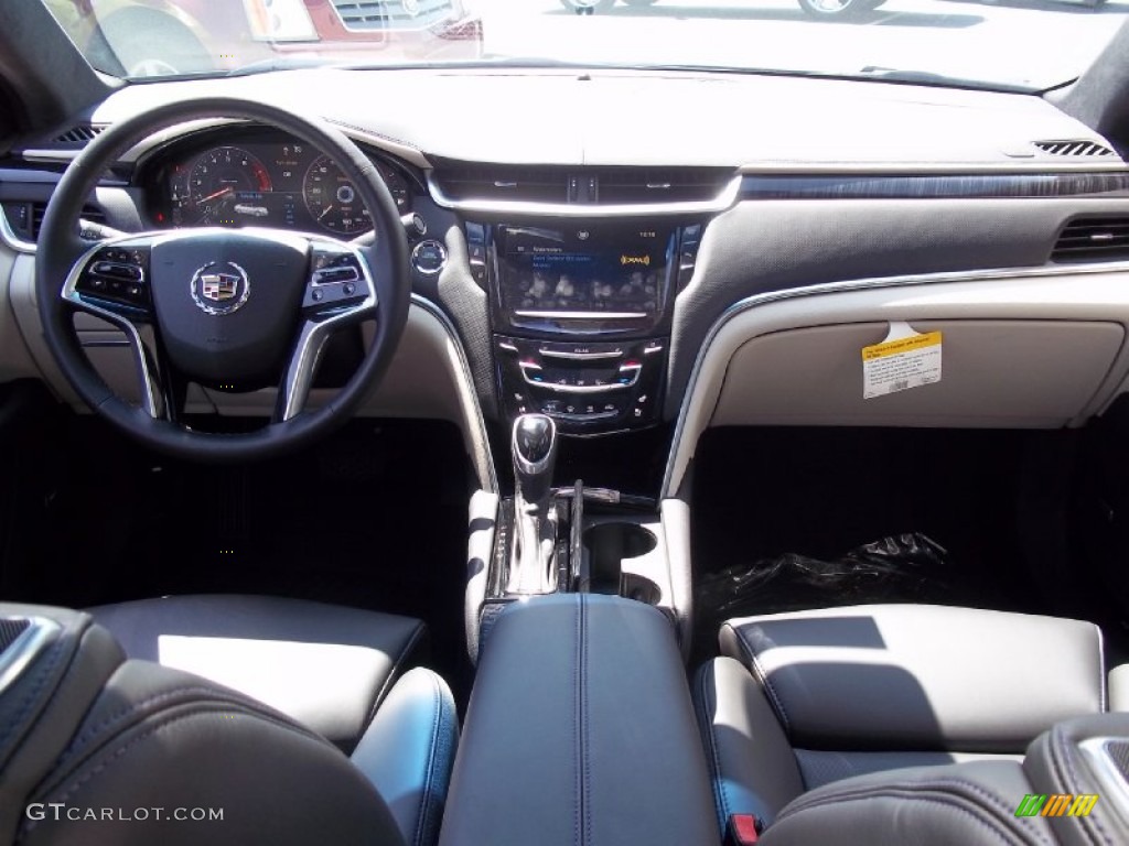 2013 Cadillac XTS Platinum AWD Jet Black/Light Wheat Opus Full Leather Dashboard Photo #69575073