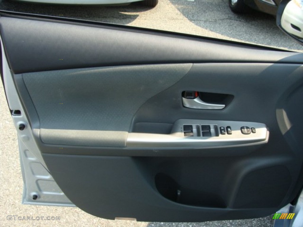 2012 Prius v Three Hybrid - Clear Sky Blue Metallic / Dark Gray photo #6