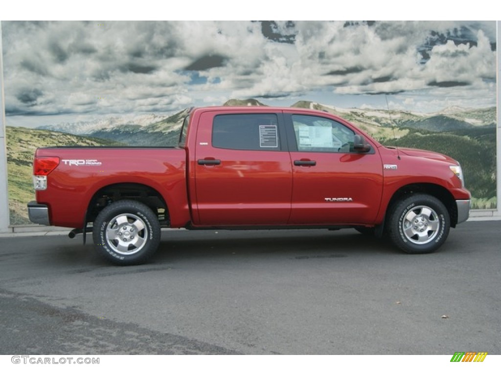 2012 Tundra SR5 TRD CrewMax 4x4 - Barcelona Red Metallic / Graphite photo #2