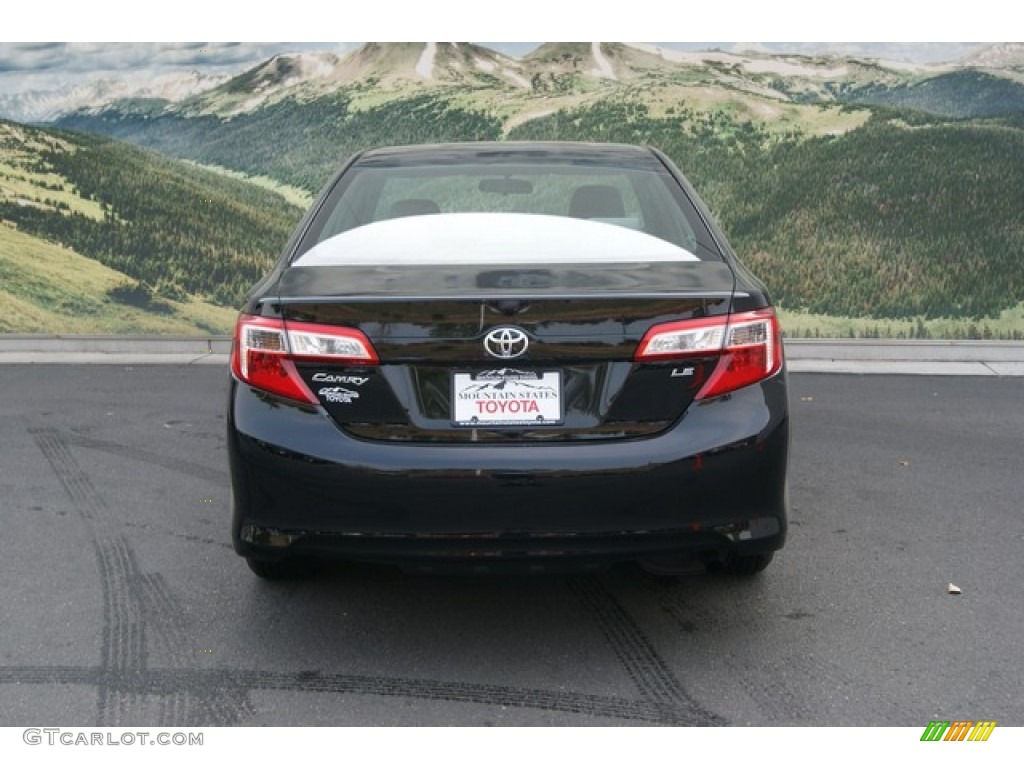 2012 Camry LE - Attitude Black Metallic / Ash photo #4