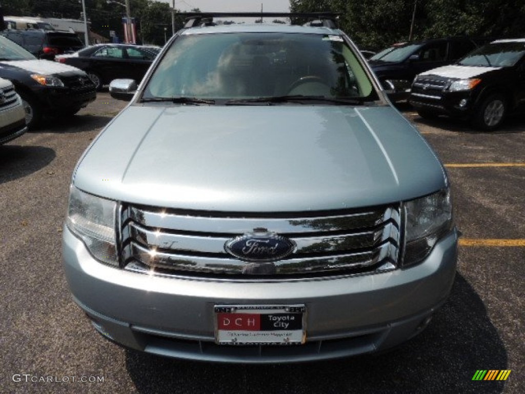 2008 Taurus X Limited AWD - Light Ice Blue Metallic / Camel photo #4