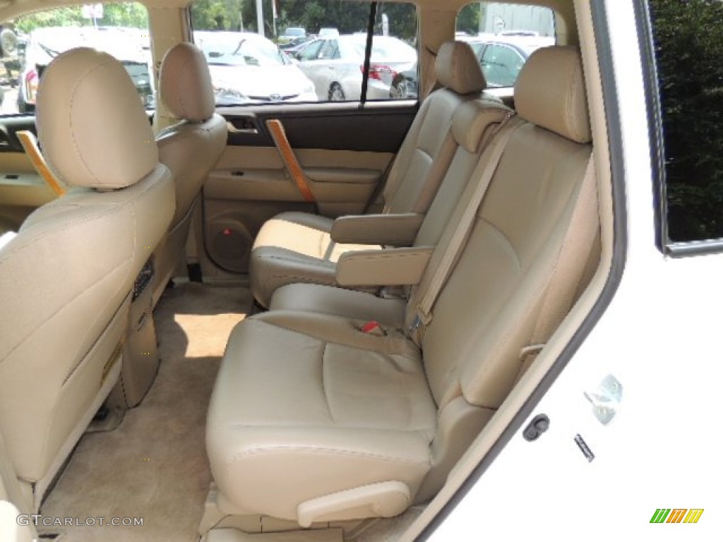 2010 Highlander Hybrid Limited 4WD - Blizzard White Pearl / Sand Beige photo #18