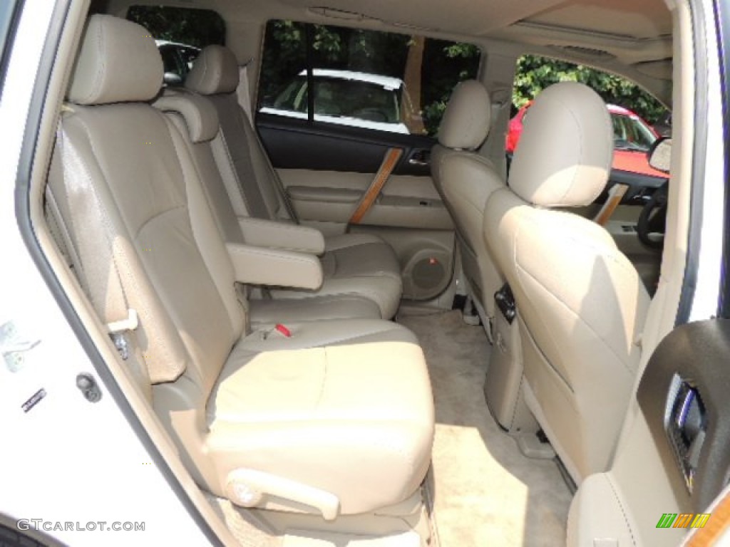 2010 Highlander Hybrid Limited 4WD - Blizzard White Pearl / Sand Beige photo #20