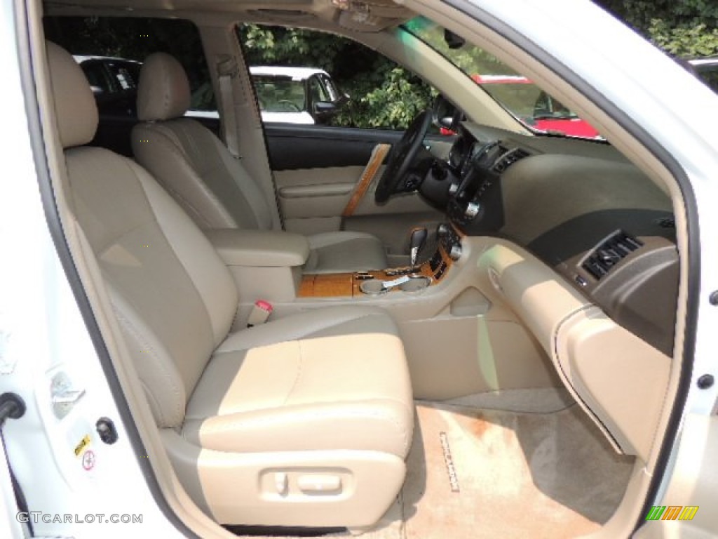 2010 Highlander Hybrid Limited 4WD - Blizzard White Pearl / Sand Beige photo #22