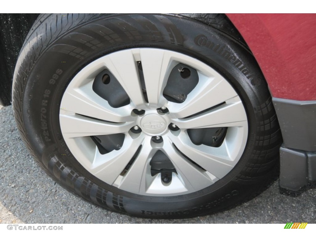 2011 Outback 2.5i Wagon - Ruby Red Pearl / Warm Ivory photo #21