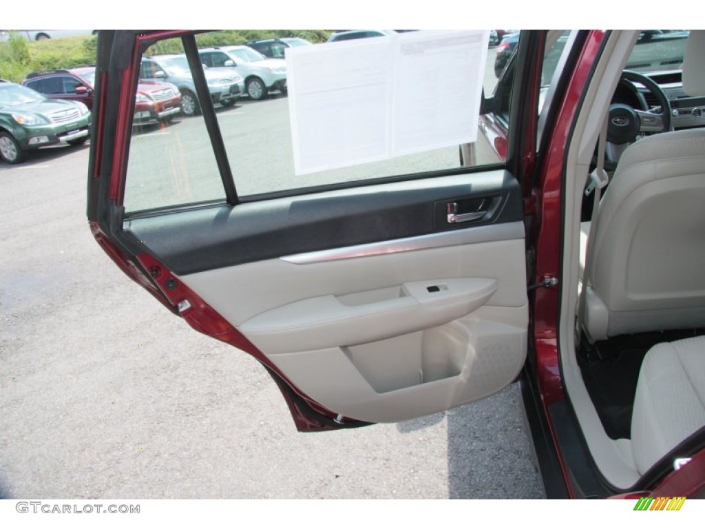 2011 Outback 2.5i Wagon - Ruby Red Pearl / Warm Ivory photo #23