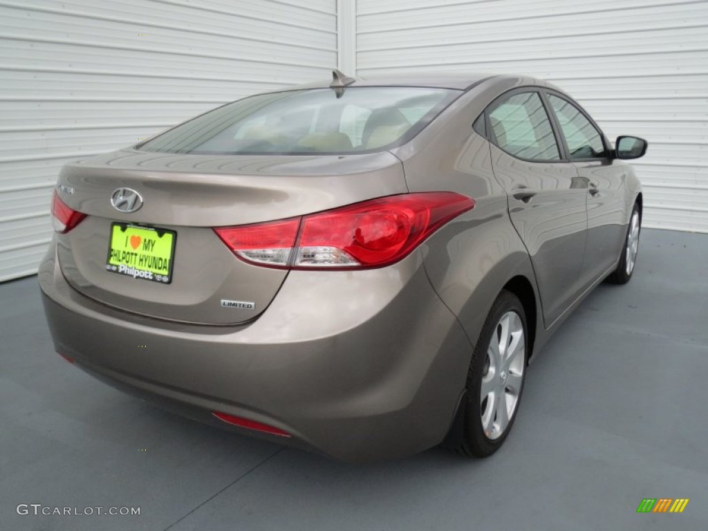 2013 Elantra Limited - Desert Bronze / Beige photo #3