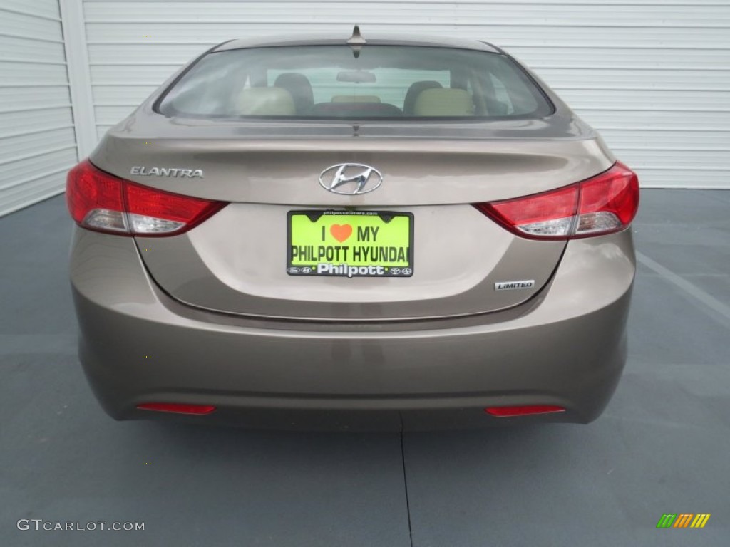2013 Elantra Limited - Desert Bronze / Beige photo #4
