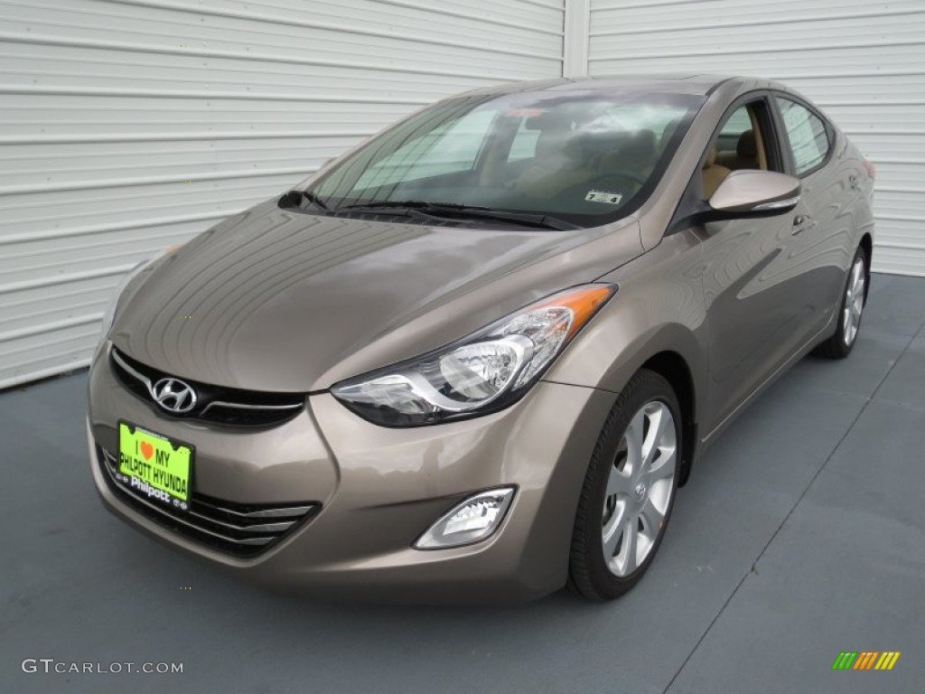 2013 Elantra Limited - Desert Bronze / Beige photo #6
