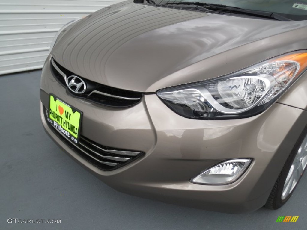 2013 Elantra Limited - Desert Bronze / Beige photo #9