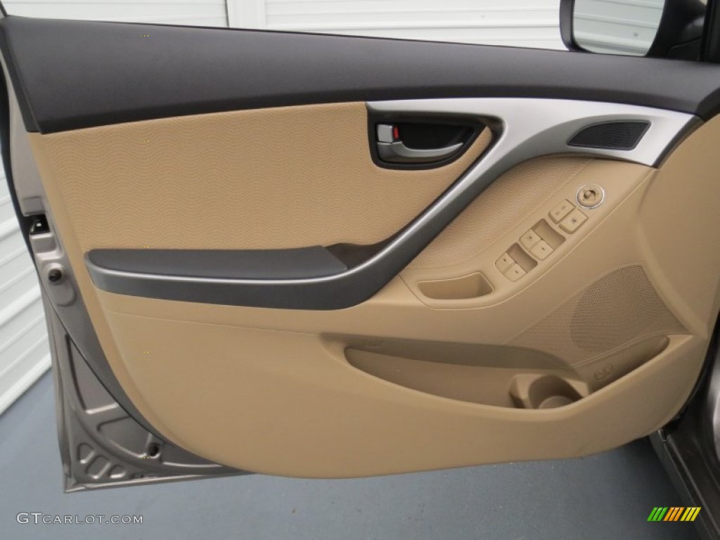 2013 Elantra Limited - Desert Bronze / Beige photo #21