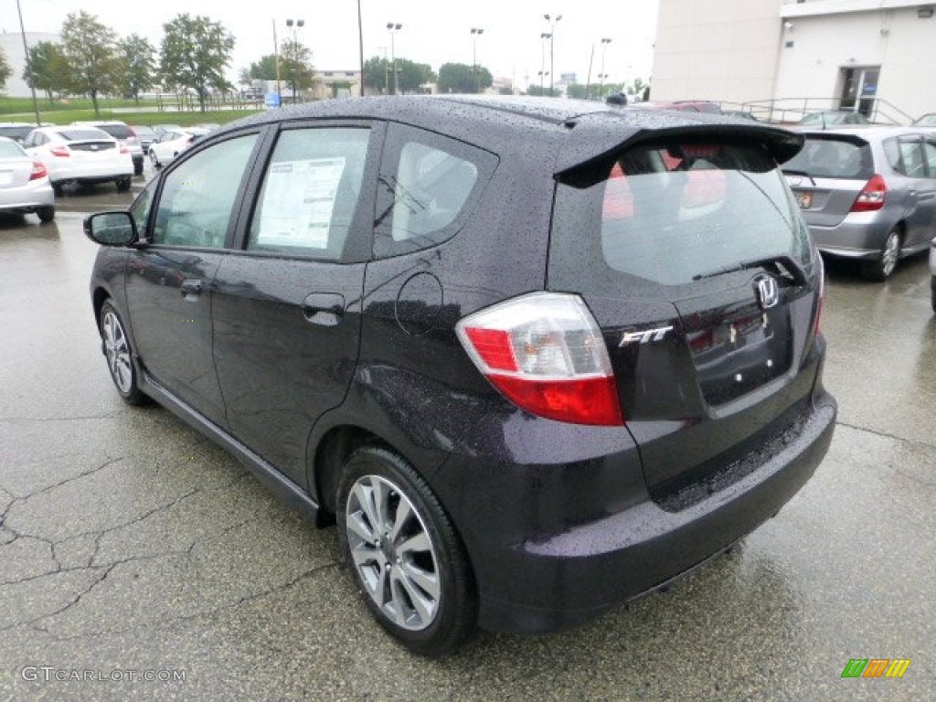 Midnight Plum Pearl 2013 Honda Fit Sport Exterior Photo #69580578