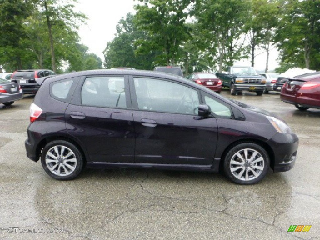 Midnight Plum Pearl 2013 Honda Fit Sport Exterior Photo #69580605