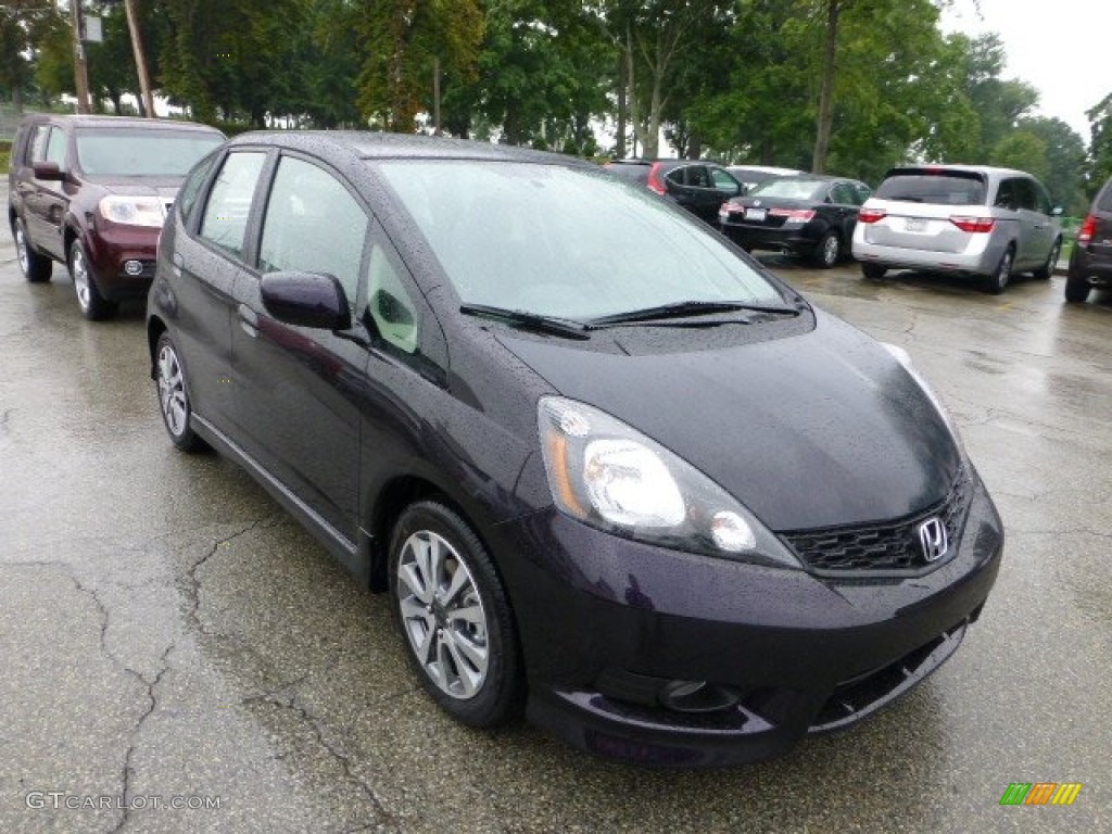 Midnight Plum Pearl 2013 Honda Fit Sport Exterior Photo #69580614