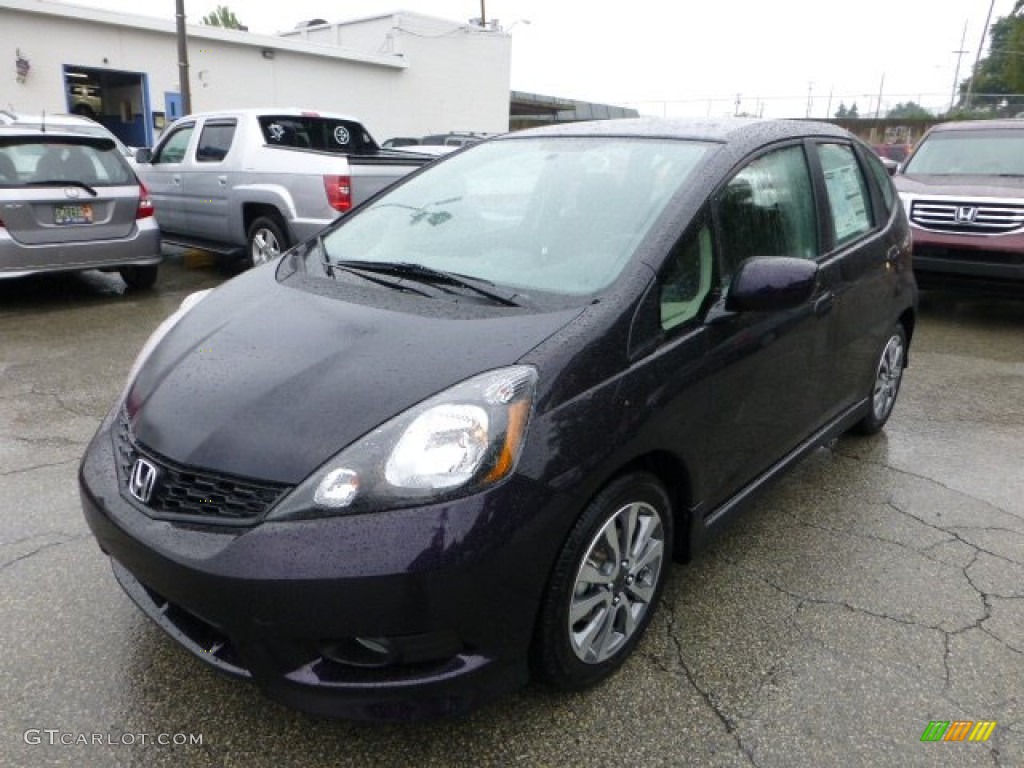 Midnight Plum Pearl 2013 Honda Fit Sport Exterior Photo #69580632