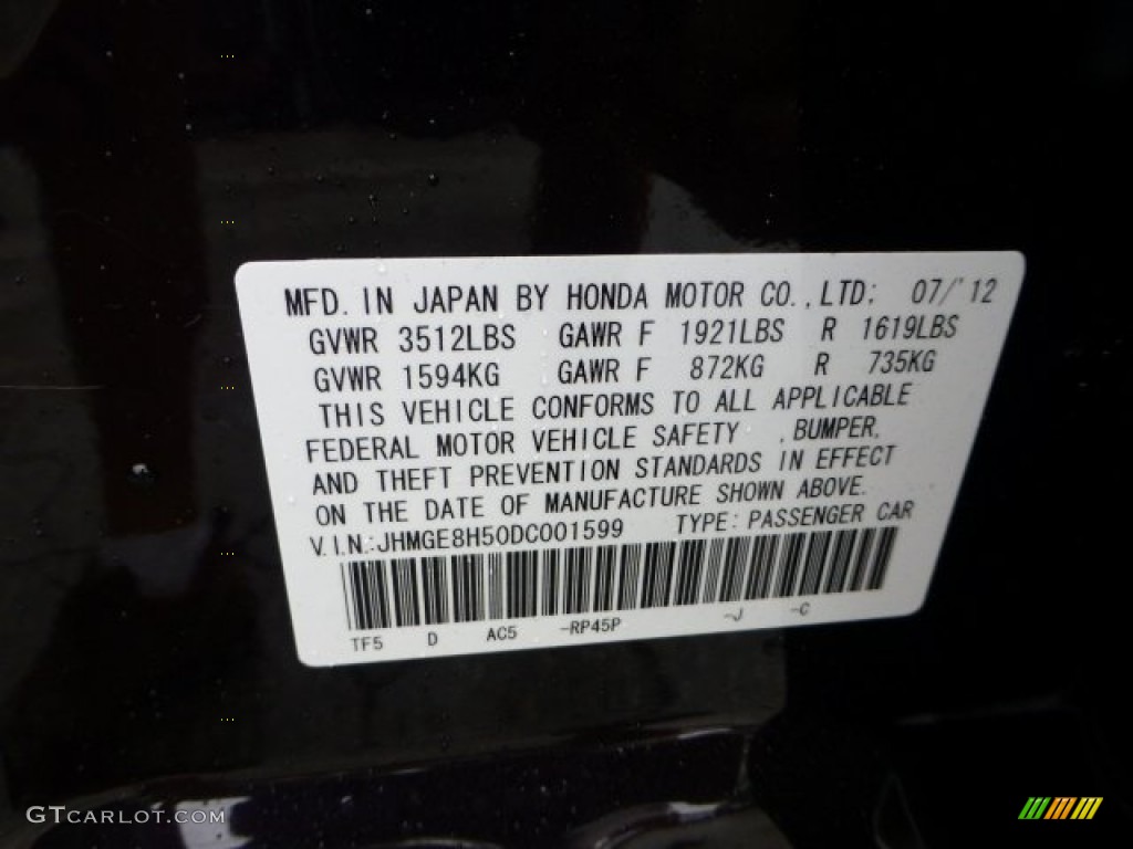 2013 Honda Fit Sport Parts Photos
