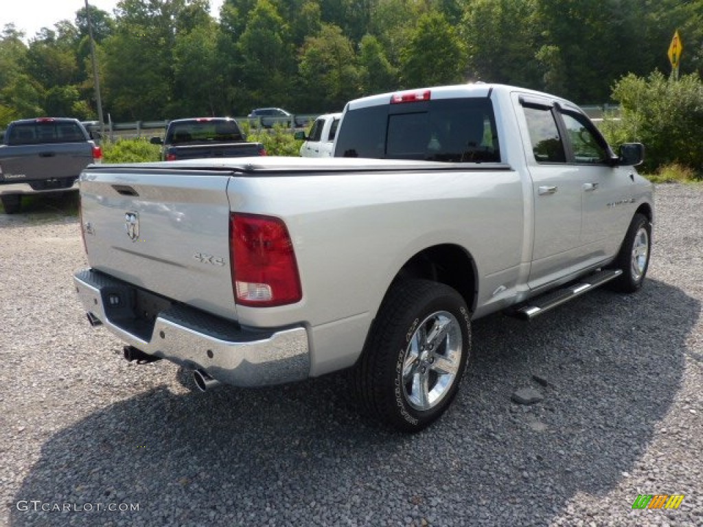 2012 Ram 1500 Big Horn Quad Cab 4x4 - Bright Silver Metallic / Dark Slate Gray/Medium Graystone photo #6