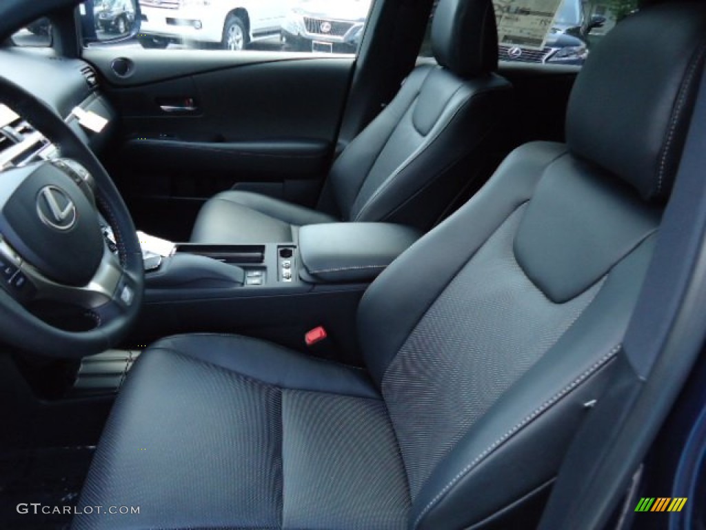 Black/Ebony Birds Eye Maple Interior 2013 Lexus RX 350 F Sport AWD Photo #69585297